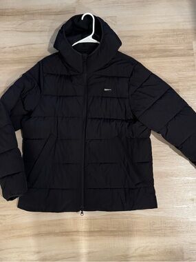 Abercrombie & Fitch Black Men's Puffer Jacket with Hood